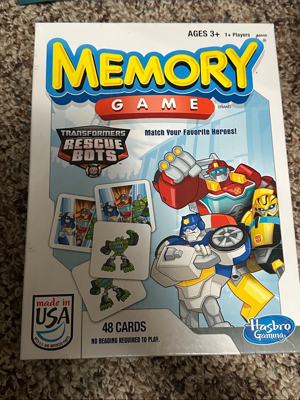 Transformers Rescue Bots Memory 
Game
